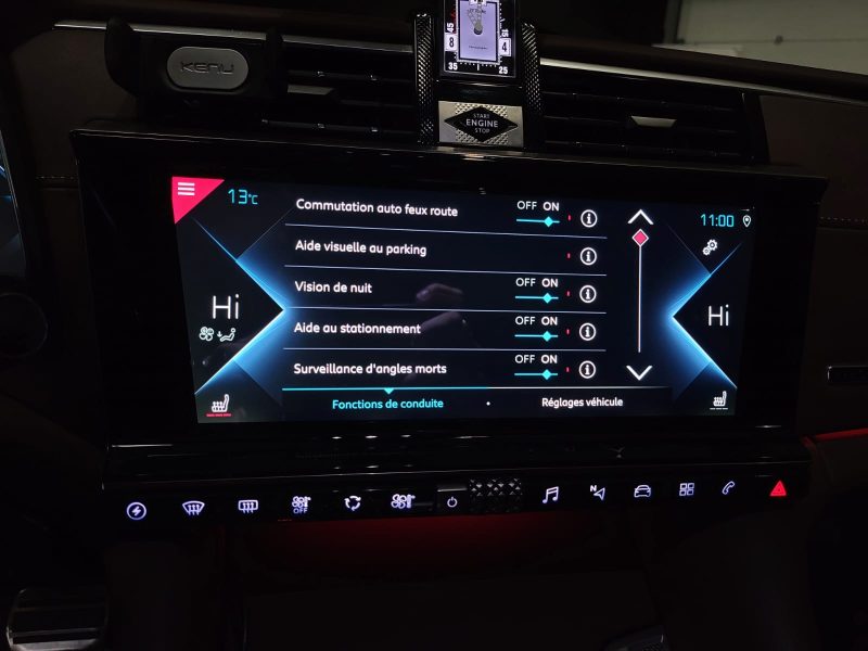 DS DS9 E-Tense Hybrid 225/181cv Opéra BVA / CARPLAY/SIEGES CHAUFFANT-MASSANT AV-AR/SIEGES VENTILES