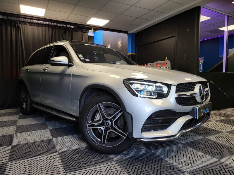 MERCEDES GLC 300 258cv EQ BOOST 4MATIC AMG LINE /TOIT OUVRANT+CAMERA 360+SIEGES A MEMOIRES+ANGLE MOR