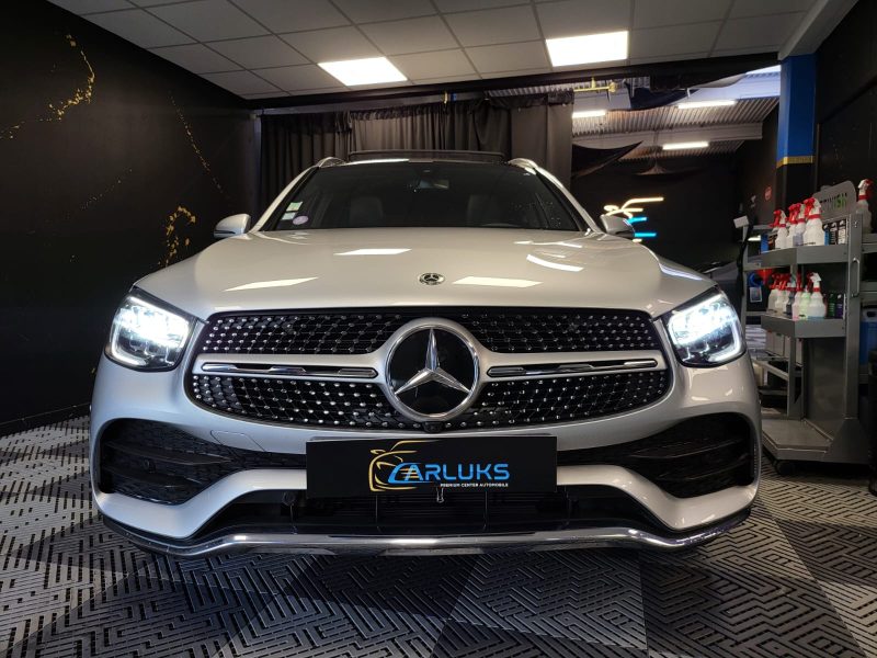 MERCEDES GLC 300 258cv EQ BOOST 4MATIC AMG LINE /TOIT OUVRANT+CAMERA 360+SIEGES A MEMOIRES+ANGLE MOR