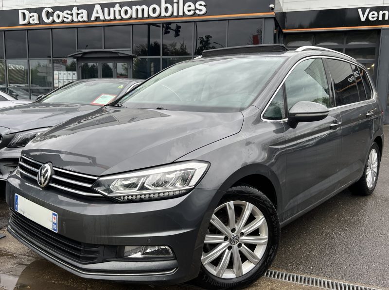 VOLKSWAGEN TOURAN III CARAT 1.4 TSI 150 1ERE MAIN 7 PLACES TOIT OUVRANT APPLE & ANDROID Garantie1an