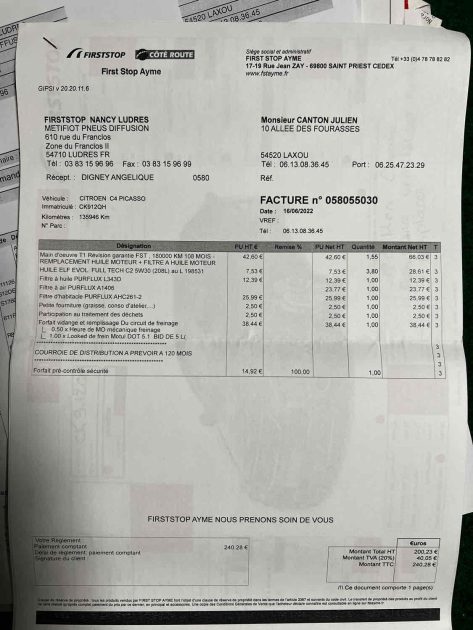 CITROEN C4 PICASSO I Monospace 2012