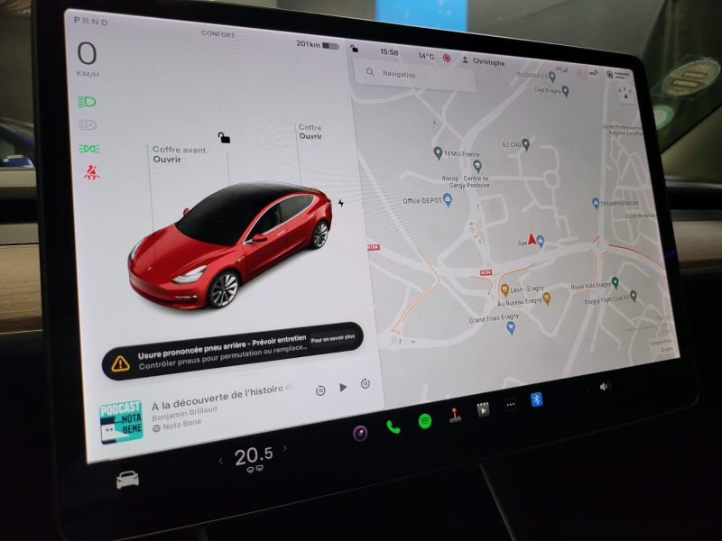 TESLA Model 3 LONG RANGE AWD 351cv /FSD+SIEGE CHAUFFANT AV+AR +AUTOPILOT/