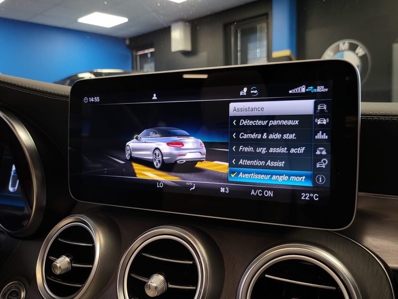 MERCEDES CLASSE C 43 AMG CABRIOLET 4MATIC V6 BITURBO 390cv CARPLAY / ECHAPP PERF / ANGLE M