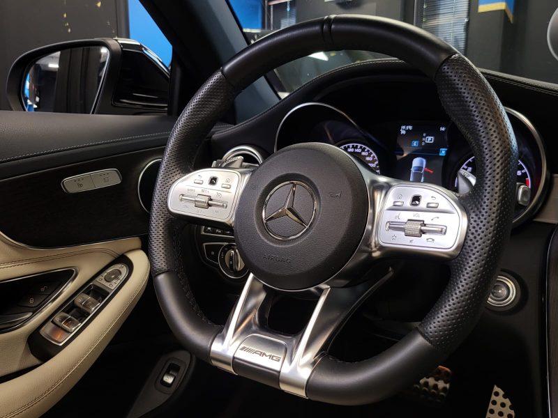 MERCEDES CLASSE C 43 AMG CABRIOLET 4MATIC V6 BITURBO 390cv CARPLAY / ECHAPP PERF / ANGLE M