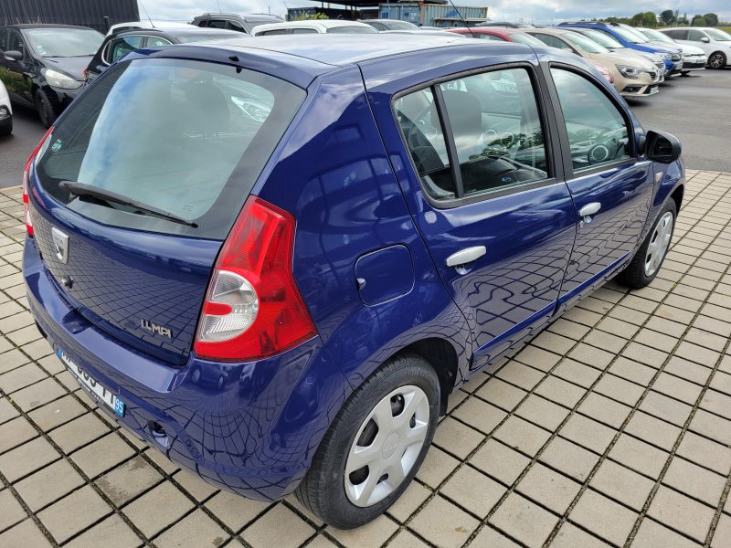 DACIA SANDERO 2009 bicarburant essence /bioethanol