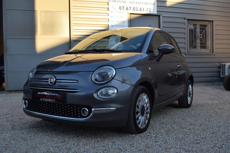 FIAT 500 SERIE 6 1.2 69 ch Eco Pack Lounge - Radar AR / Climatisation / Garantie 12 Mois