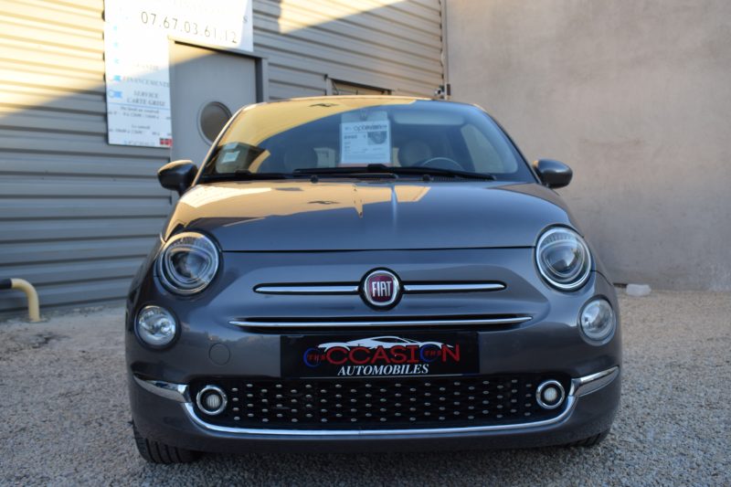 FIAT 500 SERIE 6 1.2 69 ch Eco Pack Lounge - Radar AR / Climatisation / Garantie 12 Mois