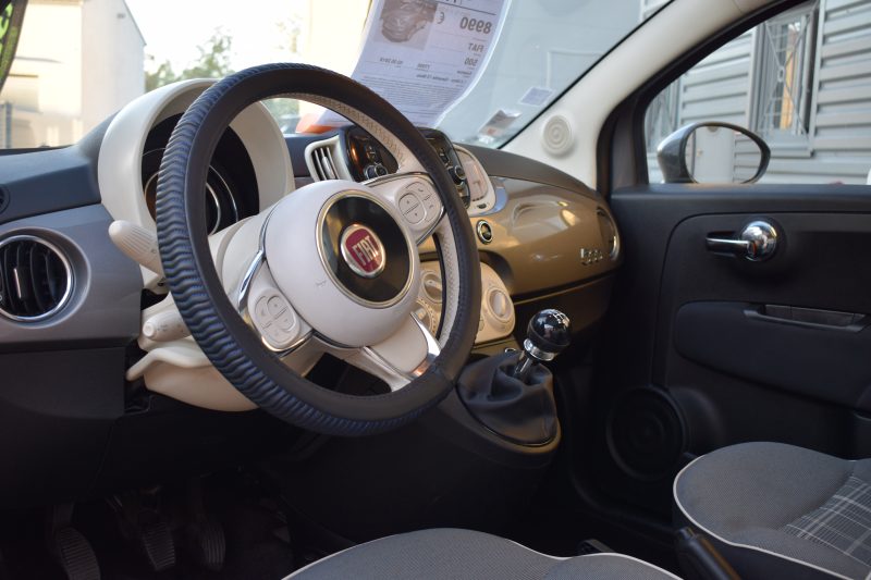 FIAT 500 SERIE 6 1.2 69 ch Eco Pack Lounge - Radar AR / Climatisation / Garantie 12 Mois