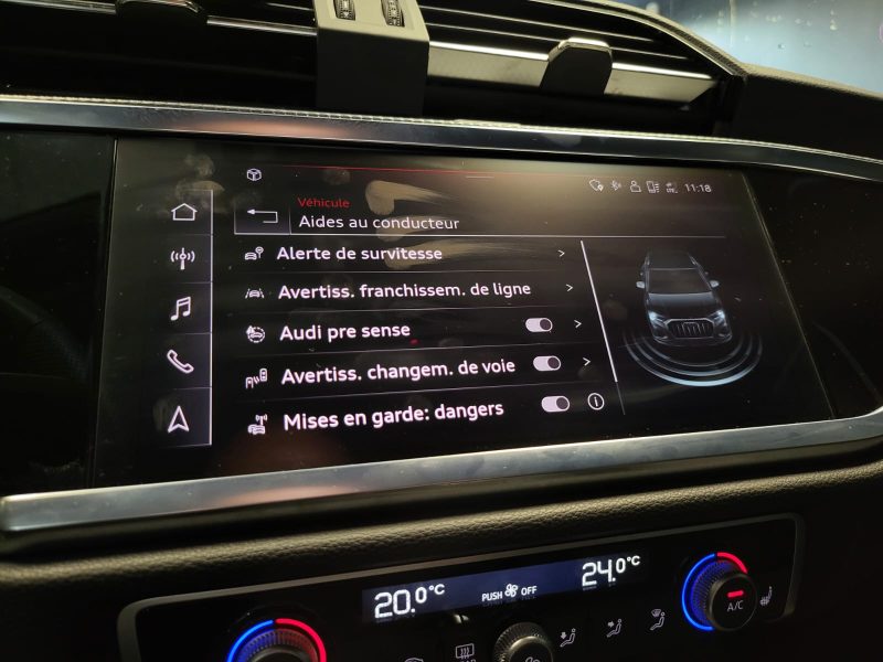 AUDI Q3 45 TFSI e DSG6 245cv S-LINE / SUIVI AUDI / VIRTUAL COCKPIT / CARPLAY