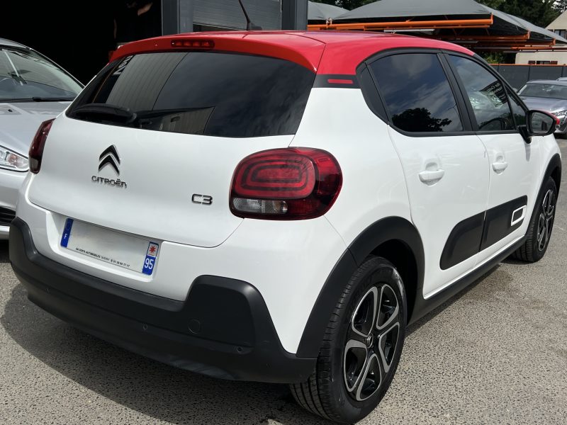 CITROEN C3 III PHASE 2 FEEL 1.2 83 Cv APPLE CARPLAY & ANDROID AUTO / 26 600 Kms - GARANTIE 1 AN