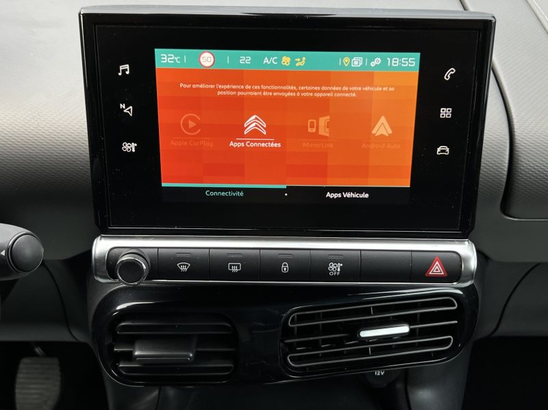 CITROEN C4 CACTUS PHASE 2 ORIGINS 1.2 110 Cv 1ERE MAIN / GPS APPLE CARPLAY & ANDROID - GARANTIE 1 AN