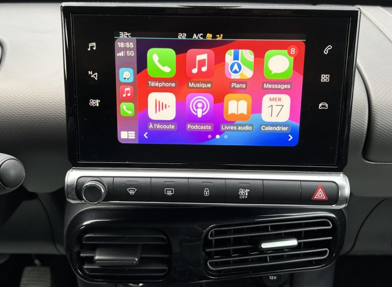 CITROEN C4 CACTUS PHASE 2 ORIGINS 1.2 110 Cv 1ERE MAIN / GPS APPLE CARPLAY & ANDROID - GARANTIE 1 AN