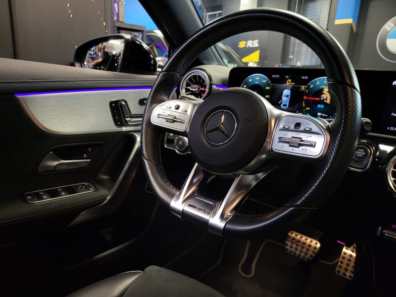 MERCEDES CLASSE A 250e 218cv AMG LINE / SUIVIS COMPLET MERCEDES / APPLE CARPLAY / ECLAIRAGE AMBIANCE