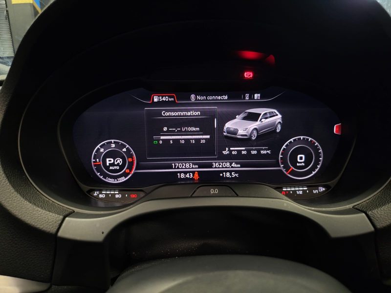 AUDI A3 Sportback 2.0 TDI 150cv S LINE TOIT OUVRANT / BANG & OLUFSEN / VIRTUAL COCKPIT