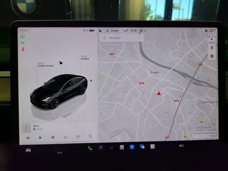 TESLA MODEL 3 STANDARD RANGE PLUS 283cv / AUTOPILOT/1ERE MAIN+CAMERA 360°+CARPLAY+VOLANT CHAUFFANT+S