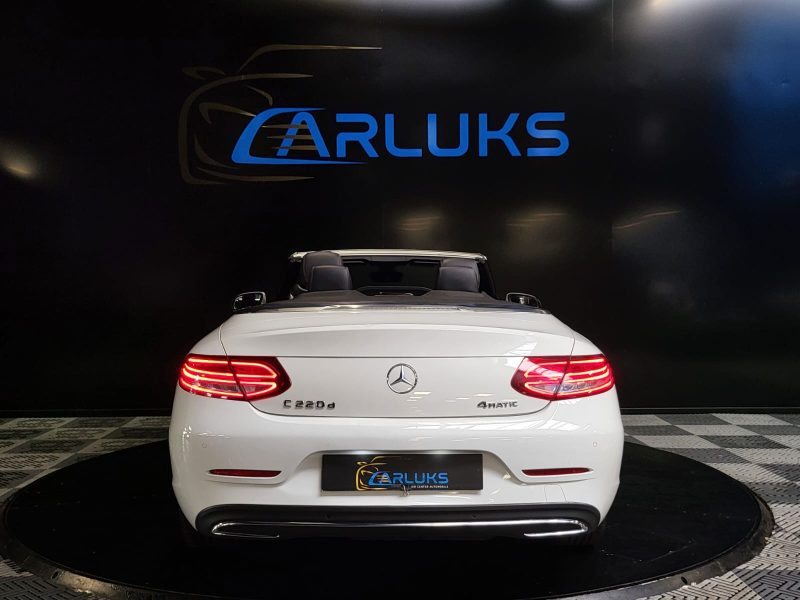 MERCEDES CLASSE C CABRIOLET 220 D 4 MATIC 9G-TRONIC CAMERA / SIEGES ELECTRIQUES/ RADARS 