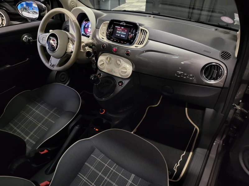 FIAT 500 0.9 8V 85 TWIN AIR LOUNGE / TOIT PANORAMIQUE / PACK CHROME / VIRTUAL COCKPIT  