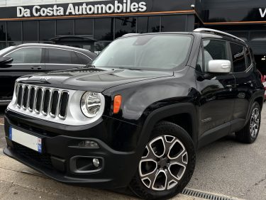 JEEP RENEGADE LIMITED 1.4 MULTIAIR 140 Cv S&S ECRAN TACTILE / CUIR CAMERA CRIT AIR 1 - GARANTIE 1 AN