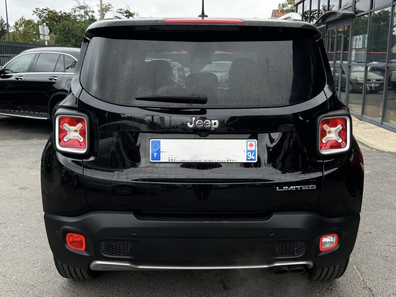 JEEP RENEGADE LIMITED 1.4 MULTIAIR 140 Cv S&S ECRAN TACTILE / CUIR CAMERA CRIT AIR 1 - GARANTIE 1 AN