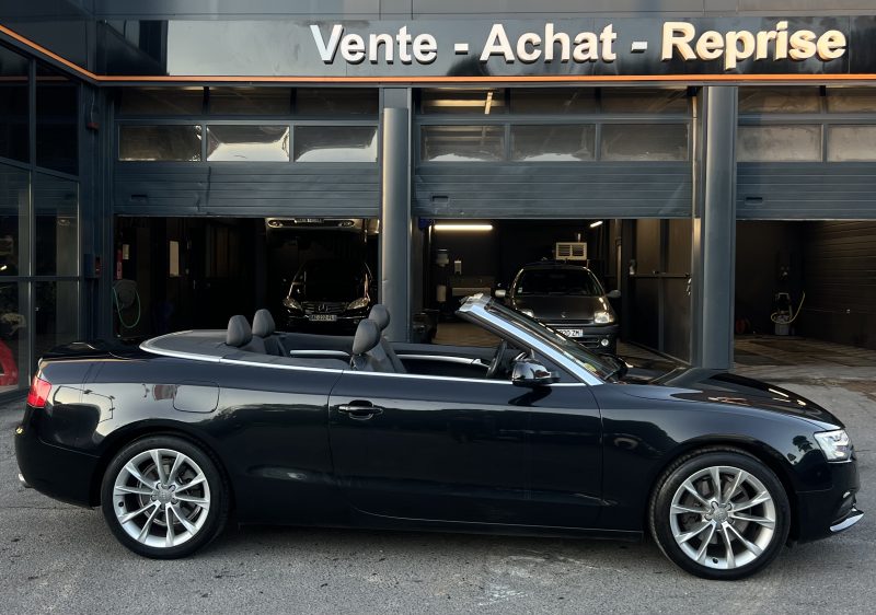 AUDI A5 PHASE 2 CABRIOLET LUXE 3.0 V6 TDI 204 Cv BOITE AUTO CUIR GPS 75 300 Kms - GARANTIE 1 AN