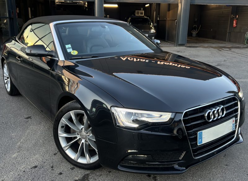 AUDI A5 PHASE 2 CABRIOLET LUXE 3.0 V6 TDI 204 Cv BOITE AUTO CUIR GPS 75 300 Kms - GARANTIE 1 AN