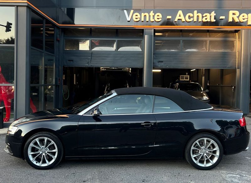 AUDI A5 PHASE 2 CABRIOLET LUXE 3.0 V6 TDI 204 Cv BOITE AUTO CUIR GPS 75 300 Kms - GARANTIE 1 AN