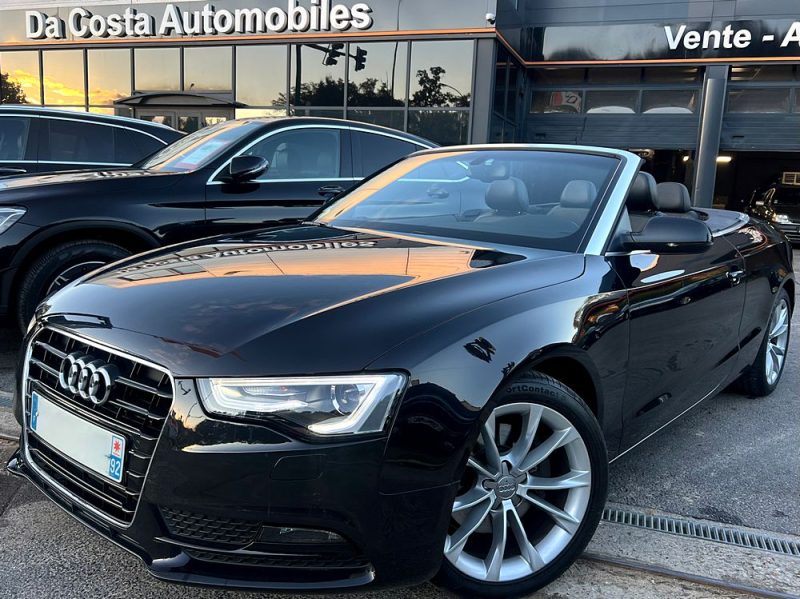 AUDI A5 PHASE 2 CABRIOLET LUXE 3.0 V6 TDI 204 Cv BOITE AUTO CUIR GPS 75 300 Kms - GARANTIE 1 AN