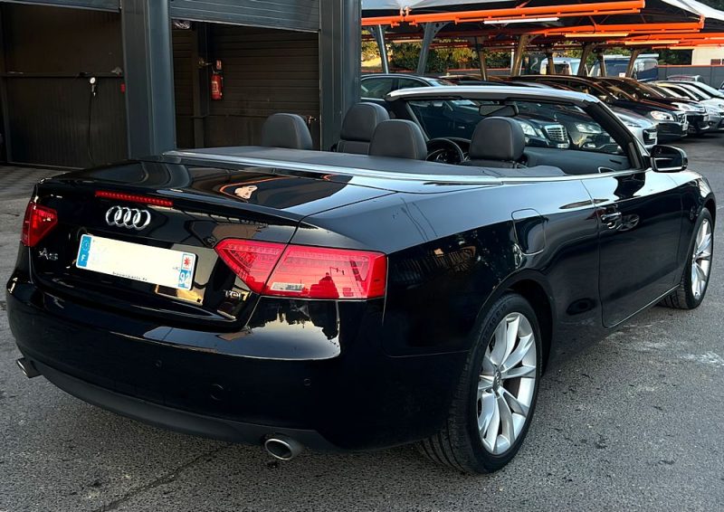 AUDI A5 PHASE 2 CABRIOLET LUXE 3.0 V6 TDI 204 Cv BOITE AUTO CUIR GPS 75 300 Kms - GARANTIE 1 AN