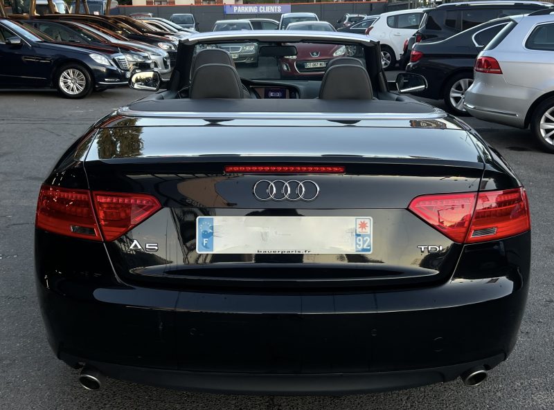 AUDI A5 PHASE 2 CABRIOLET LUXE 3.0 V6 TDI 204 Cv BOITE AUTO CUIR GPS 75 300 Kms - GARANTIE 1 AN