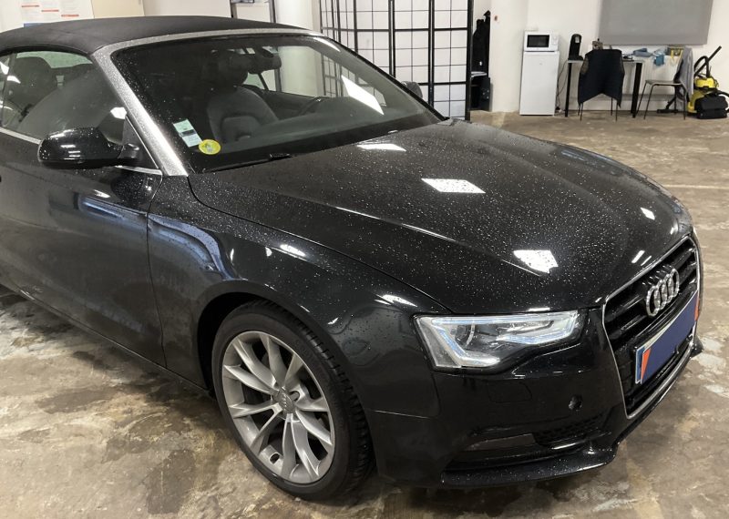 AUDI A5 PHASE 2 CABRIOLET LUXE 3.0 V6 TDI 204 Cv BOITE AUTO CUIR GPS 75 300 Kms - GARANTIE 1 AN