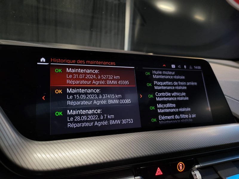 BMW SERIE 1 120d 190cv M SPORT / ENTRETIEN COMPLET BMW+CARPLAY+TOIT OUVRANT+SIEGES CHAUFFANTS+VIRTUA