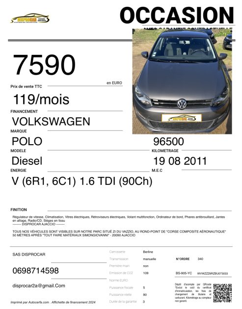 VOLKSWAGEN POLO 2011