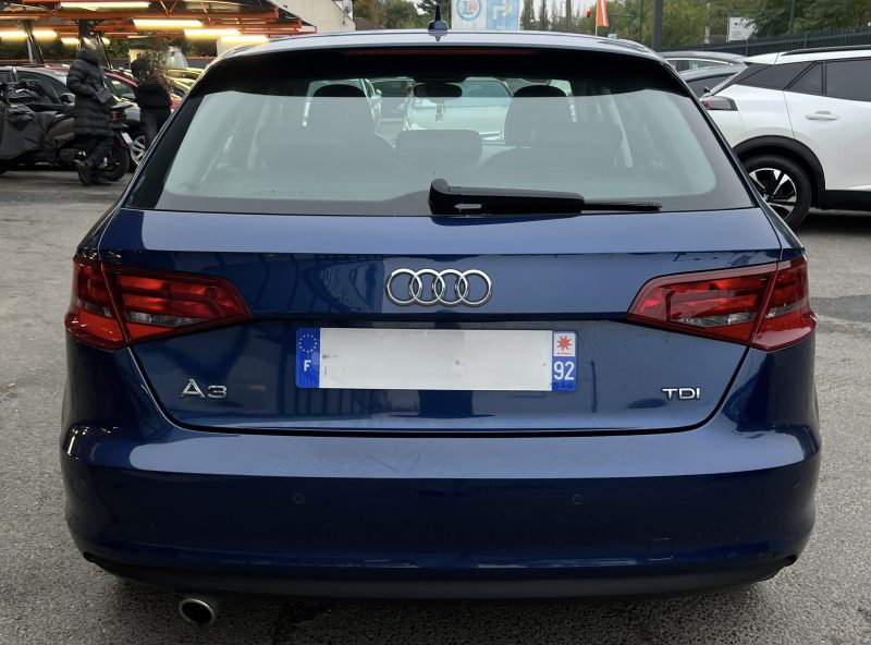 AUDI A3 III SPORTBACK 1.6 TDI 105 Cv GPS BLUETOOTH INTERIEUR SEMI CUIR REGULATEUR - GARANTIE 1 AN