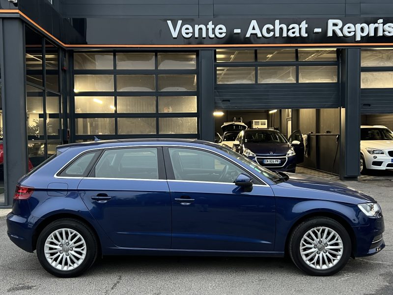 AUDI A3 III SPORTBACK 1.6 TDI 105 Cv GPS BLUETOOTH INTERIEUR SEMI CUIR REGULATEUR - GARANTIE 1 AN