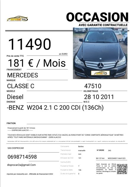 MERCEDES CLASSE C 2011