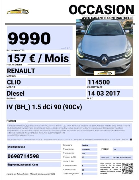 RENAULT CLIO 2017