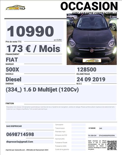 FIAT 500X 2019