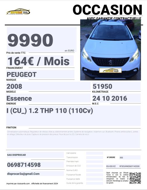 PEUGEOT 2008 2016