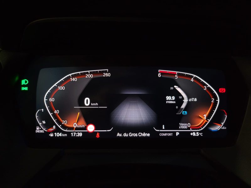 BMW SERIE 1 116d 116cv LUXURY / CARPLAY+VIRTUAL COCKPIT+CAMERA DE RECUL+LUMIERE D'AMBIANCE+PARK ASSI