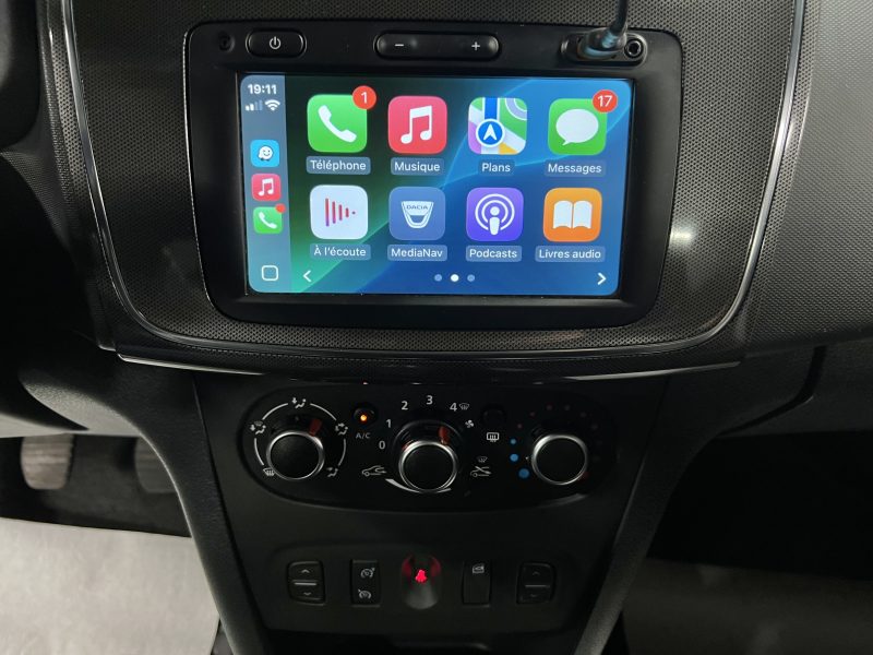 DACIA SANDERO STEPWAY II PHASE 2 0.9 TCE 90 GPS TACTILE APPLE CARPLAY REGULATEUR CLIM Garantie 1 an