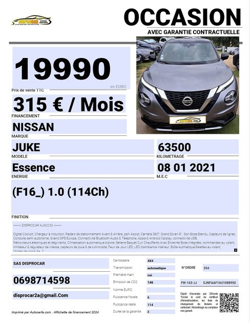 NISSAN JUKE 2021