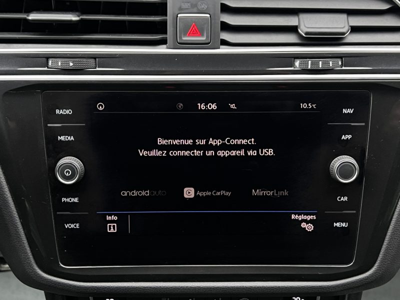 VOLKSWAGEN TIGUAN II SOUND 1.4 TSI 125 ECRAN TACTILE APPLE & ANDROID CAMERA KEYLESS - GARANTIE 1 AN