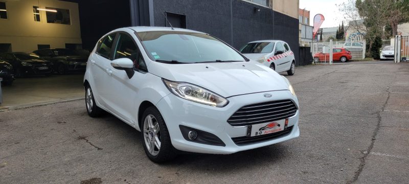 Ford Fiesta VI 1.0l EcoBoost 101 cv berline, *Crit'Air1*, *Éclairage d'ambiance*, *Régulateur*