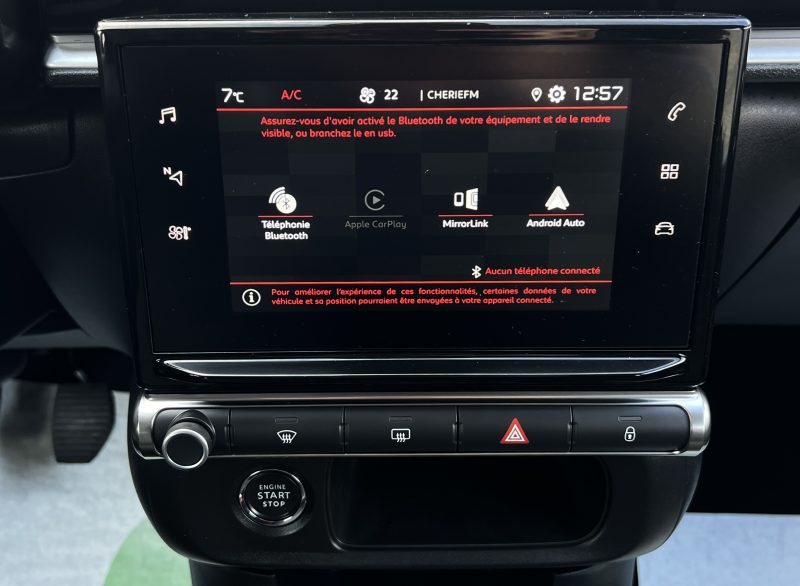 CITROEN C3 III (2) SHINE 1.2 110 Cv 1ERE MAIN 9519 Kms APPLE CARPLAY & ANDROID AUTO - GARANTIE 1 AN 
